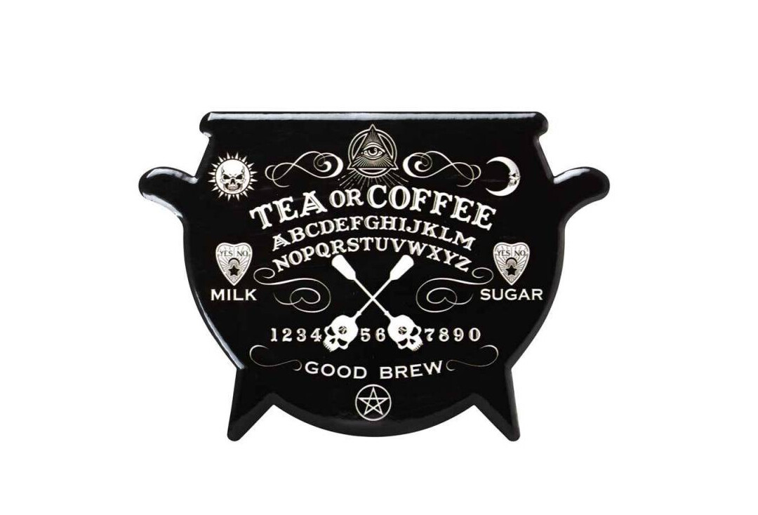 Witches Brew Alchemy Gothic Shaped Ceramic Coaster