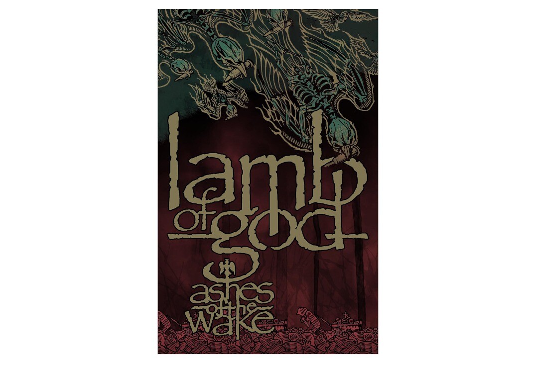 Official Band Merch | Lamb Of God - Ashes Of The Wake Printed Textile Poster