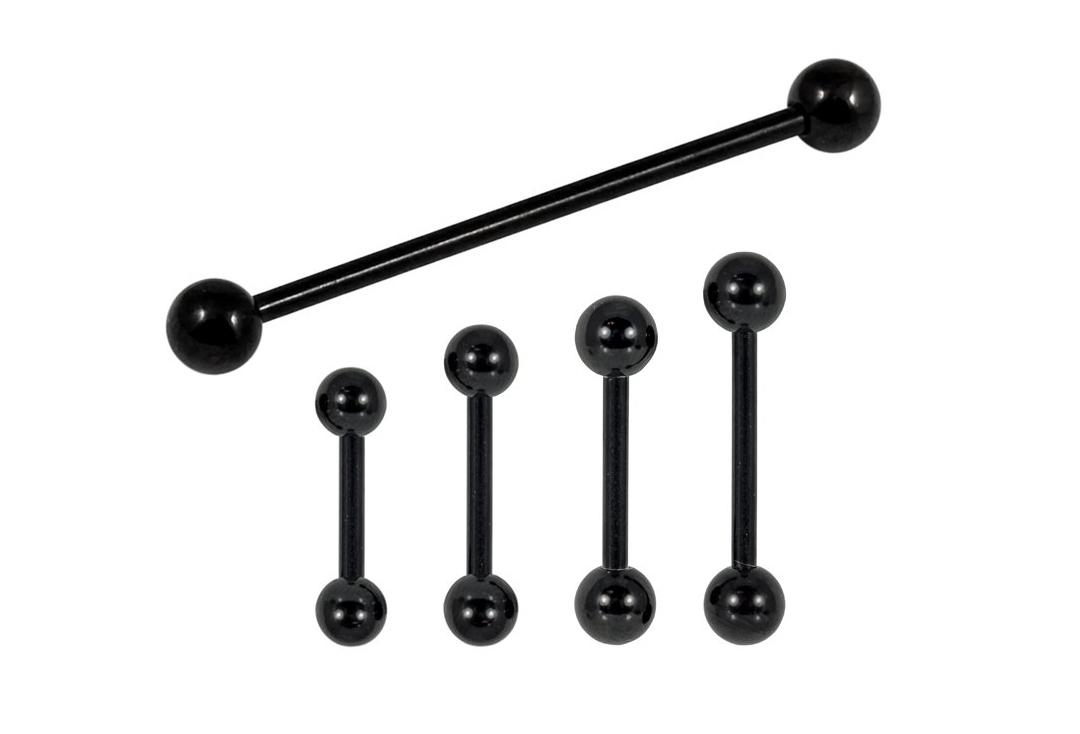 Body Jewellery | Black PVD Surgical Steel Ball Barbell