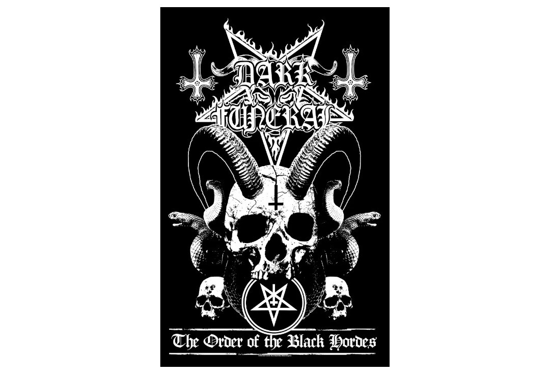 Official Band Merch | Dark Funeral - The Order Of The Black Hordes Printed Textile Poster