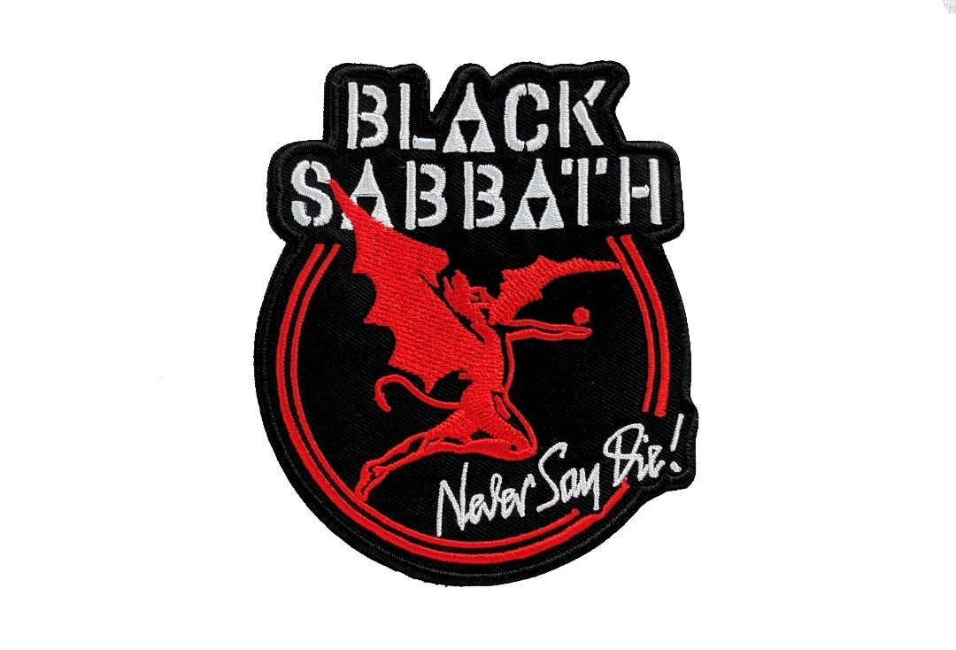 Black Sabbath - Archangel Never Say Die Iron On Embroidered Patch