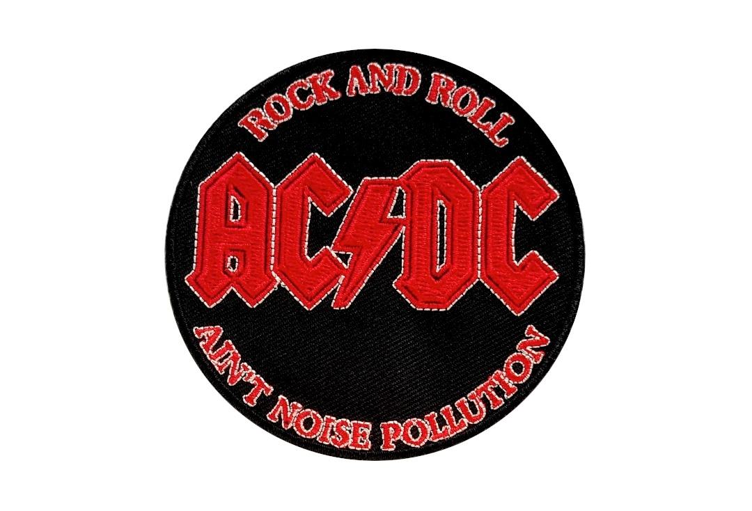 AC/DC - Circular Noise Pollution Iron On Embroidered Patch