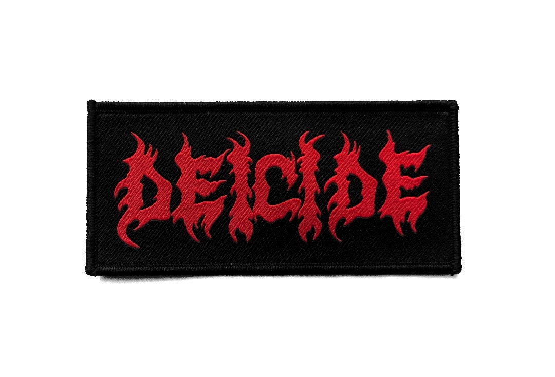 Deicide - Red Logo Sew On Woven Patch