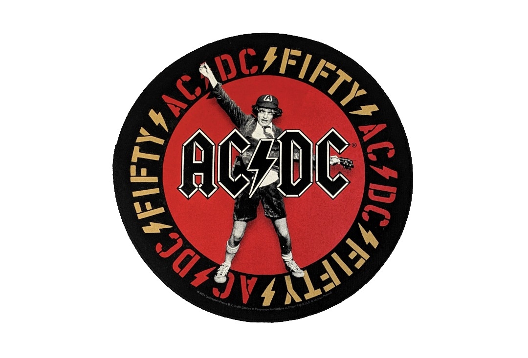 AC/DC - Angus Emblem Printed Circular Back Patch