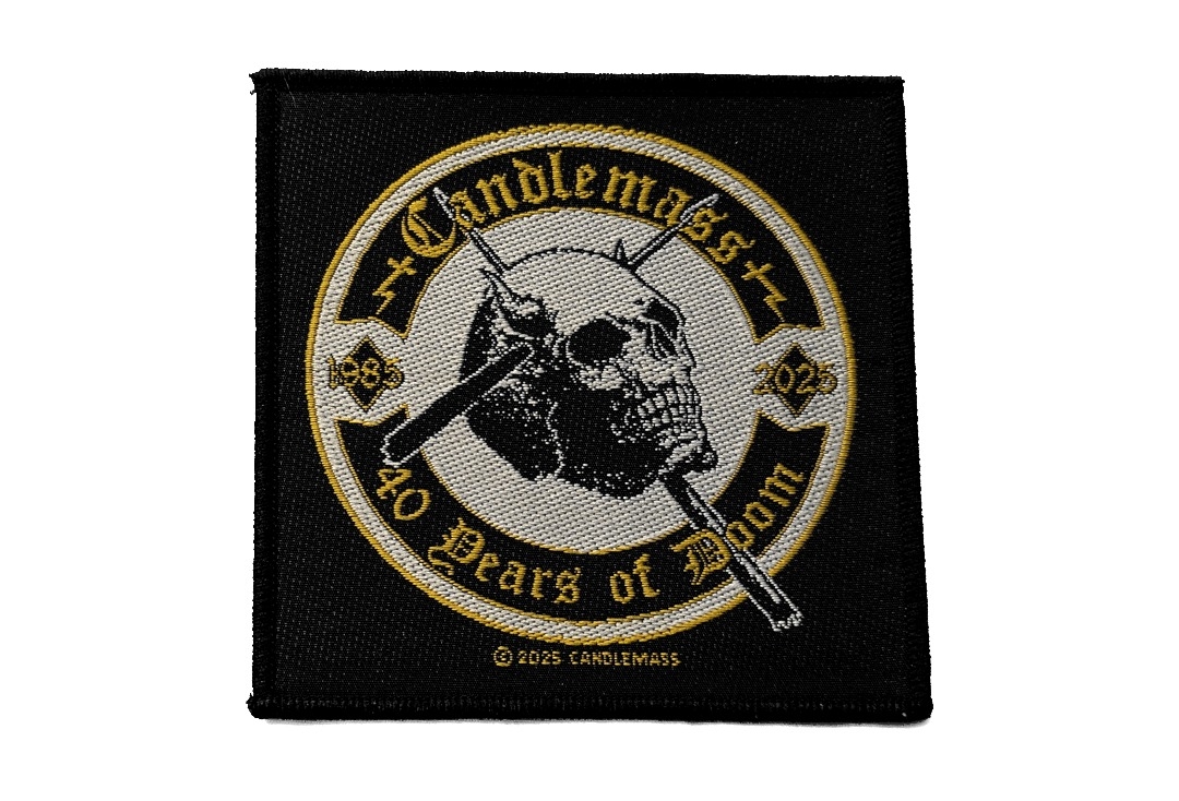 Candlemass - 40 Years Of Doom Sew On Woven Patch