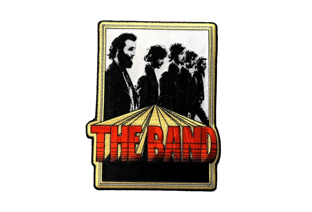 The Band - Framed Red Logo Iron On Printed & Embroidered Patch