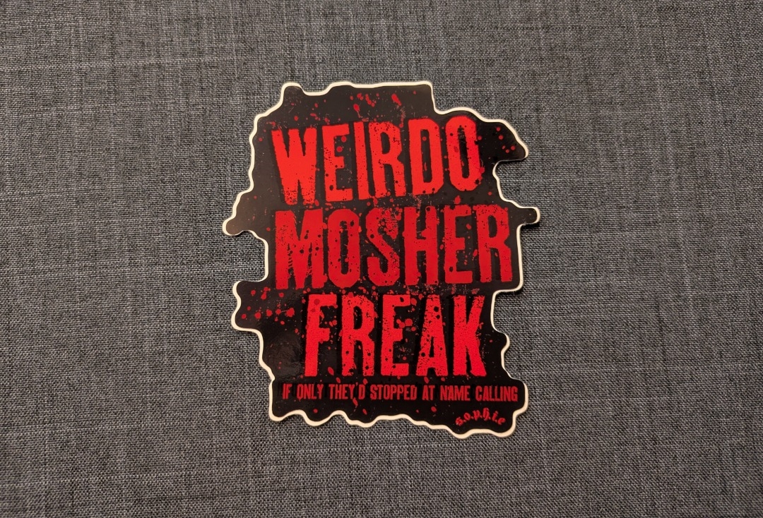 Weirdo Mosher Freak Sophie Lancaster Vinyl Sticker