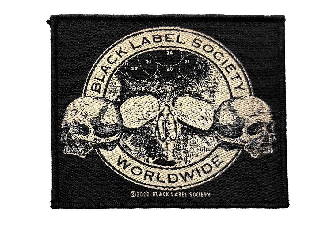 Black Label Society - Square Skulls Sew On Woven Patch