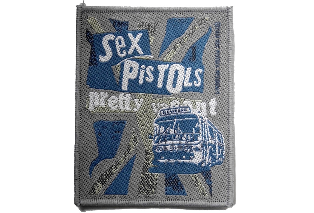Sex Pistols - Grey Pretty Vacant Sew On Woven Patch
