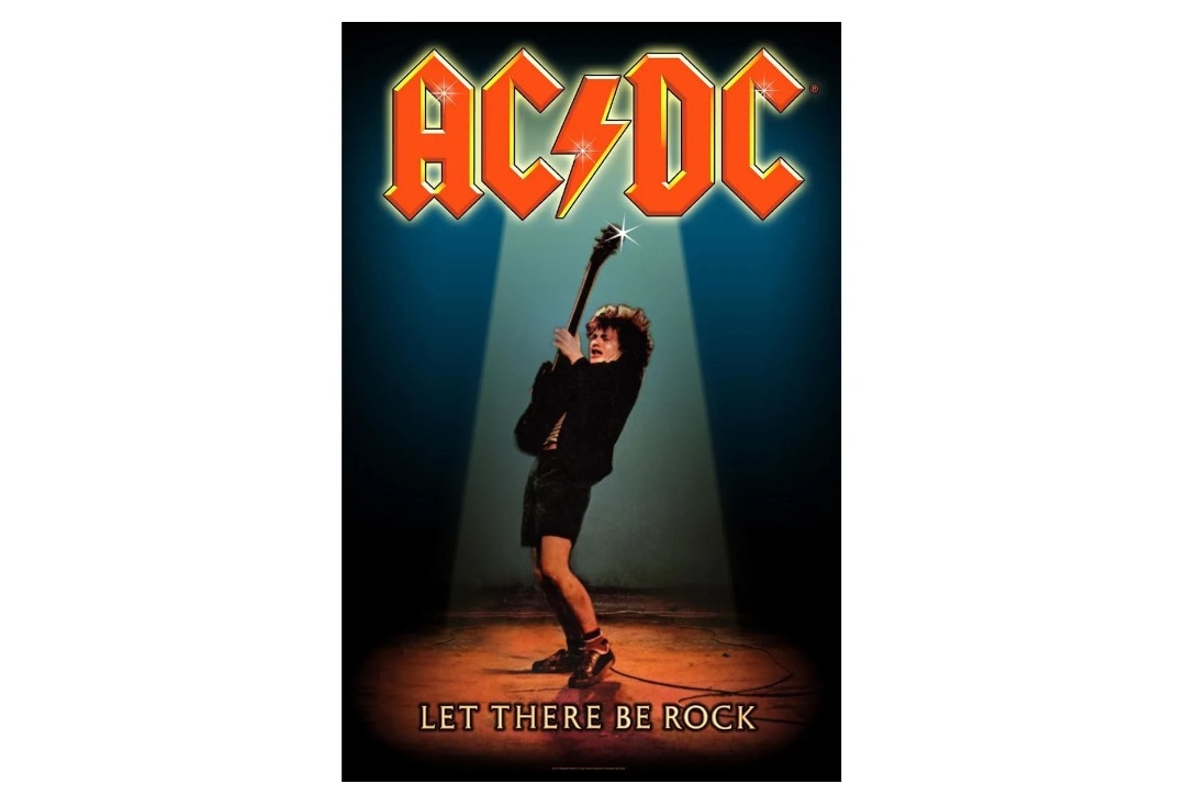 AC/DC - Let There Be Rock Printed Textile Poster