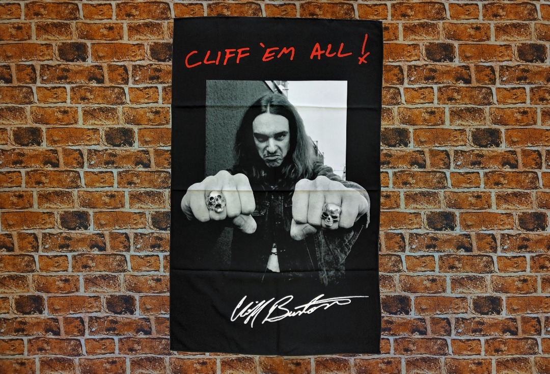 Metallica - Cliff 'Em All Printed Textile Poster