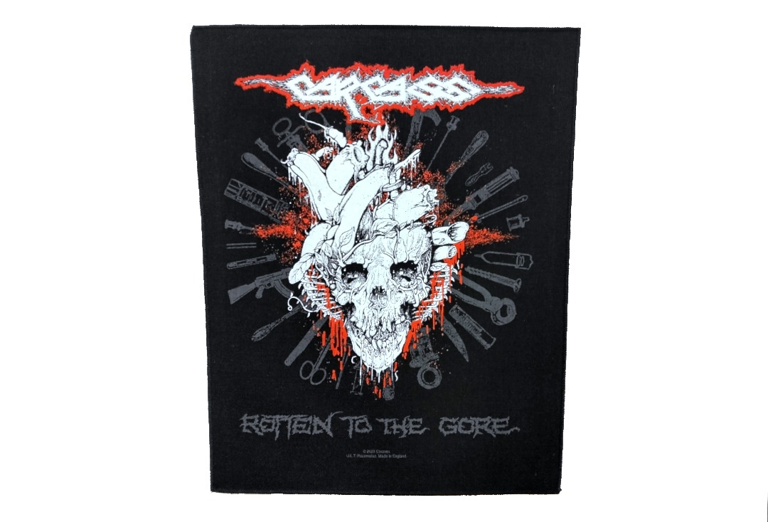 Carcass - Rotten To The Gore Printed Back Patch