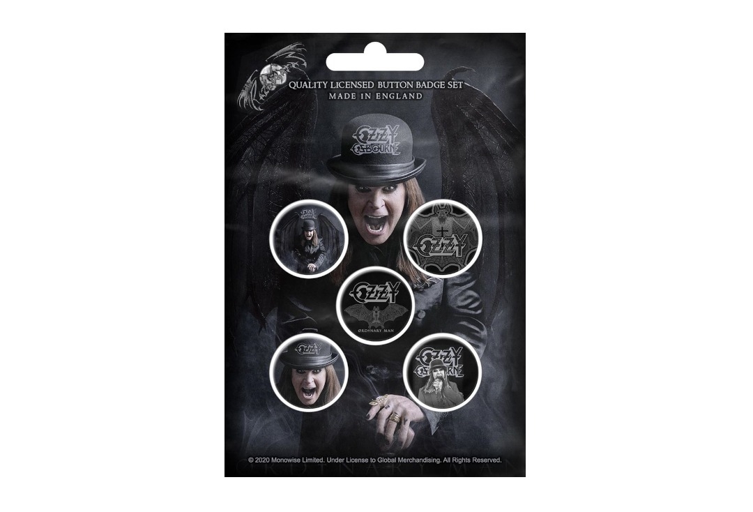 Ozzy Osbourne - Ordinary Man Official Button Badge Pack