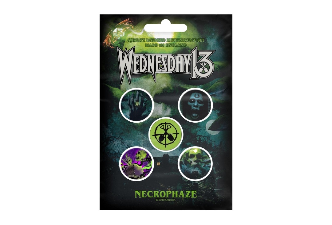 Wednesday 13 - Necrophaze Official Button Badge Pack