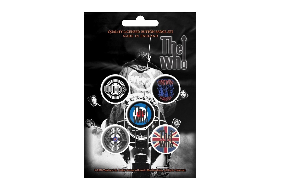 The Who - Quadrophenia Official Button Badge Pack
