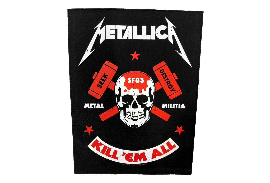 Metallica - Metal Militia Printed Back Patch