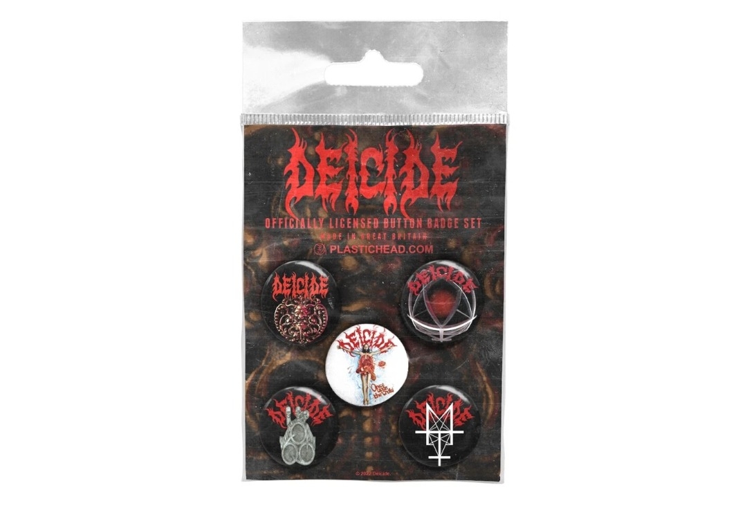 Deicide - Classic Deicide Officially Licensed Button Badge Pack