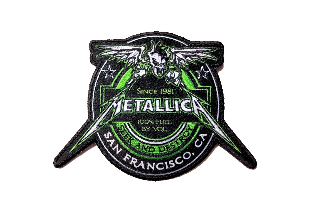 Metallica - 100% Fuel Cut-Out Iron On Printed & Embroidered Patch