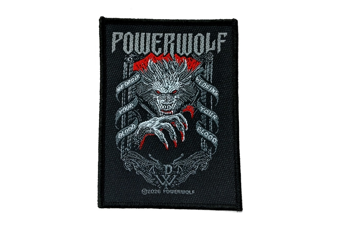 Powerwolf - We Drink Your Blood Sew On Woven Patch