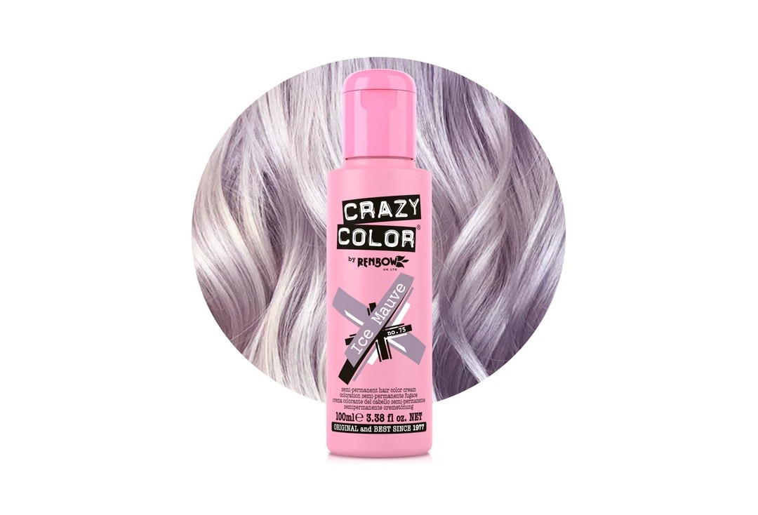 #75 Ice Mauve Crazy Color Semi-Permanent Hair Colour