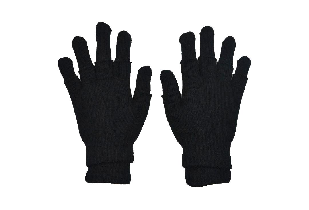 Poizen Industries | Black & Black Double Gloves