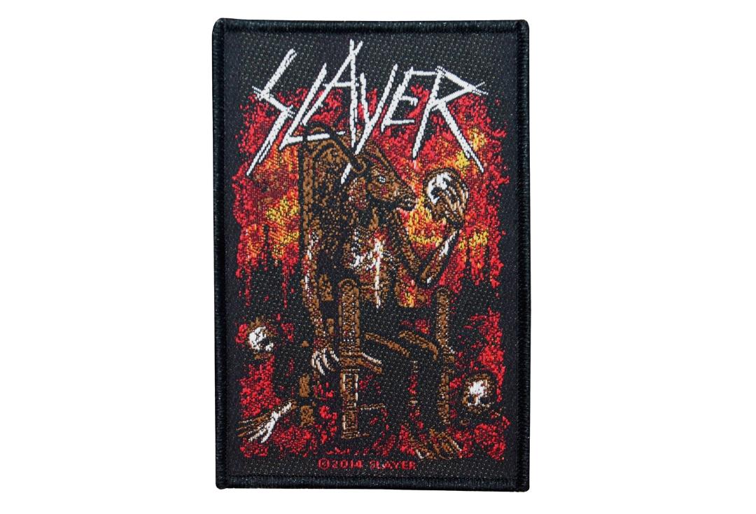 Official Band Merch |   Slayer - Devil On Throne Woven Patch