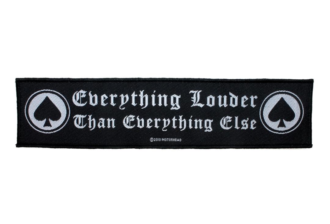 Official Band Merch | Motorhead - Everything Louder Than Everything Else Woven Super Strip Patch