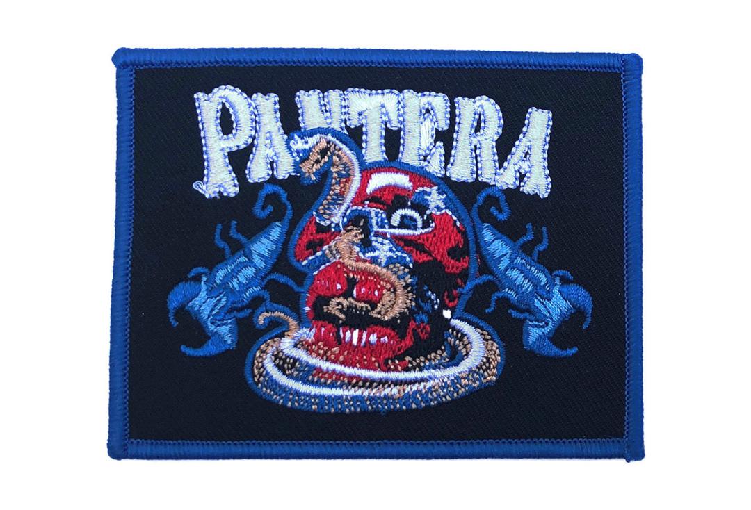Official Band Merch | Pantera - Skull & Scorpions Woven Patch