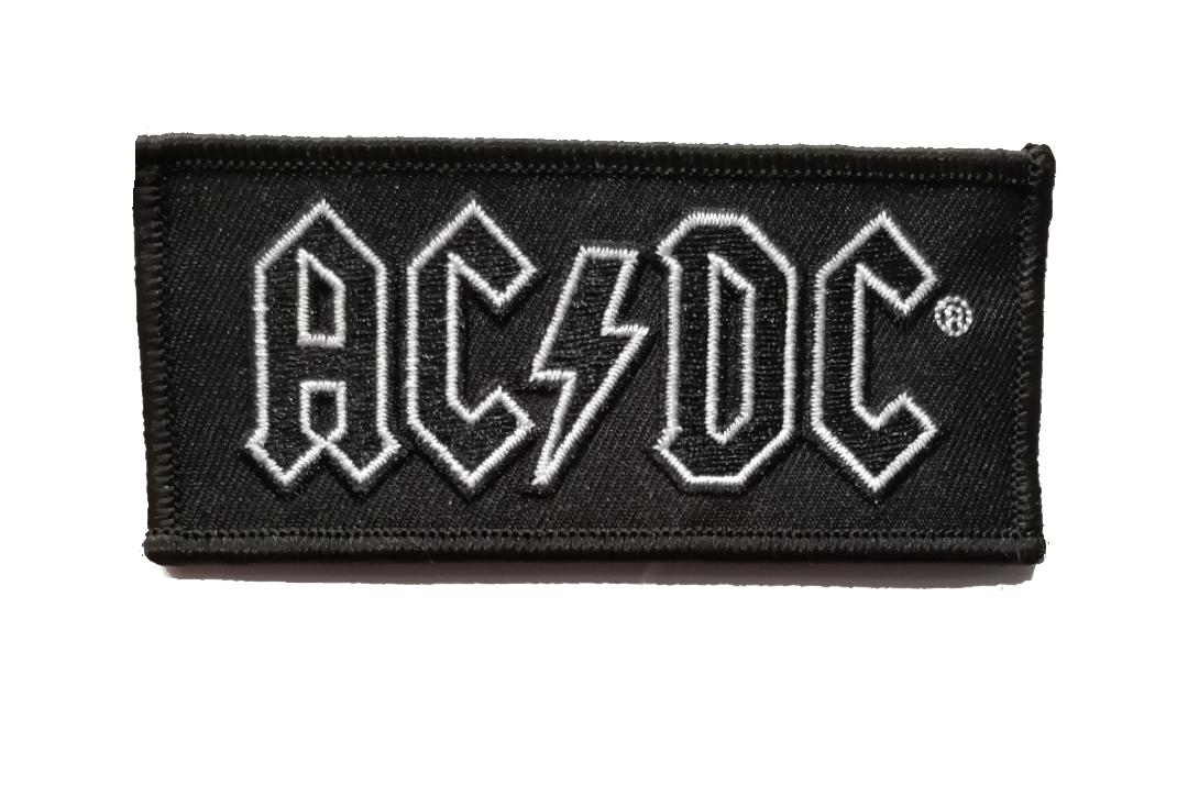 Official Band Merch | AC/DC - Black Logo Woven Patch