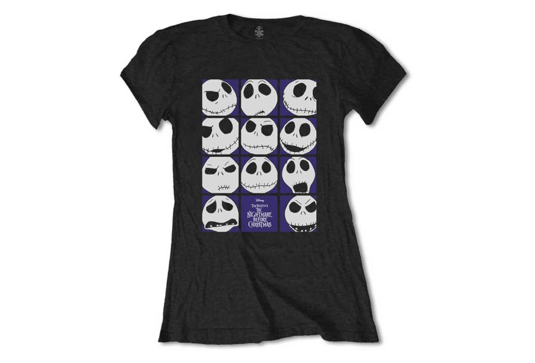 Official Film & TV Merch | The Nightmare Before Christmas Black Blockheads Women's Tee