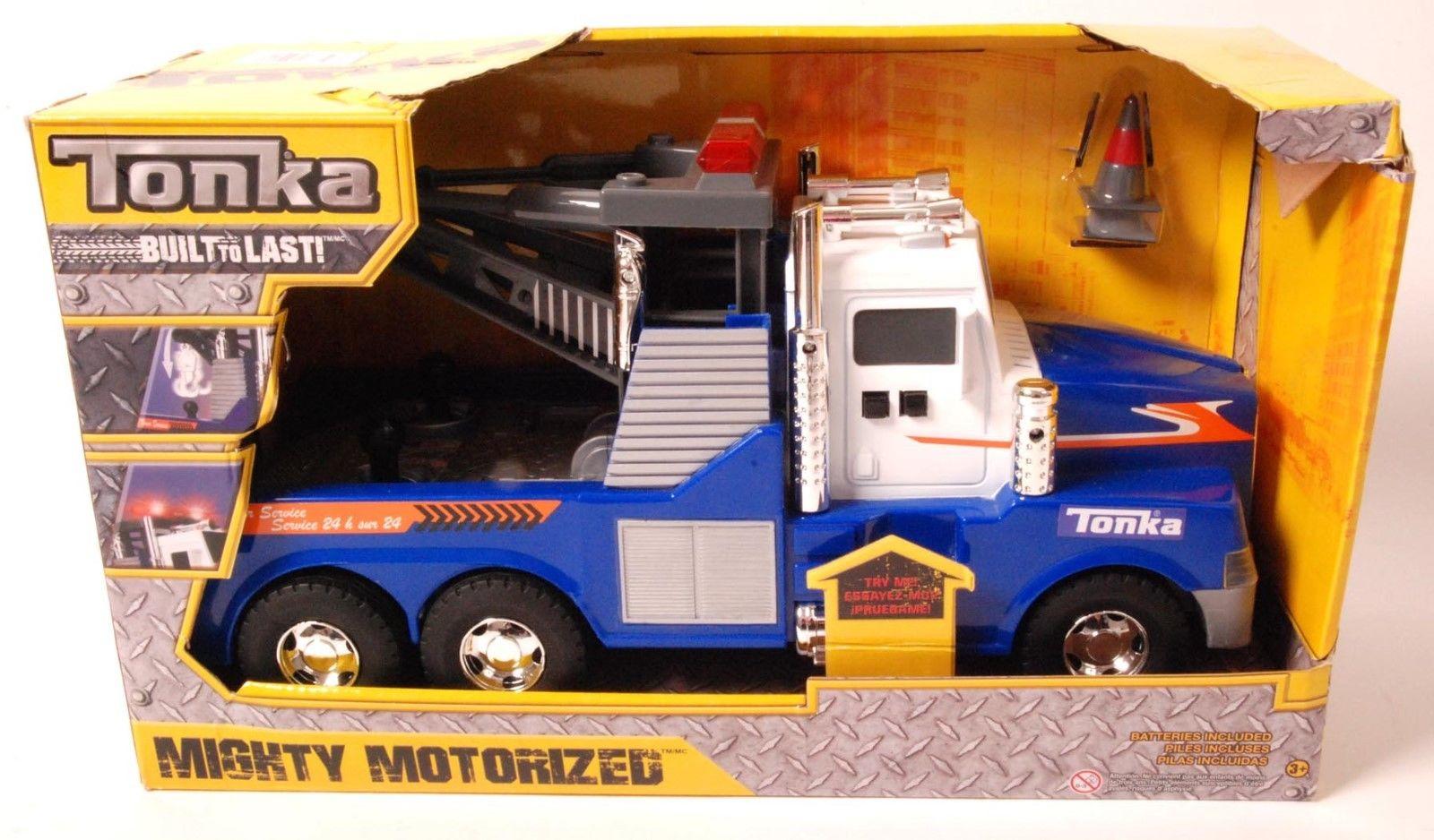 tonka mighty motorized tow truck