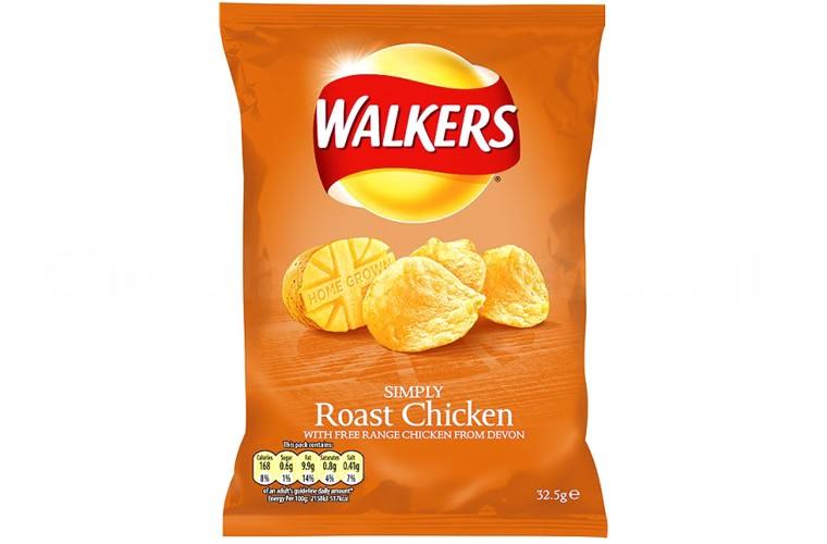 Walkers Crisps Roast Chicken 32.5G 32x32.5g