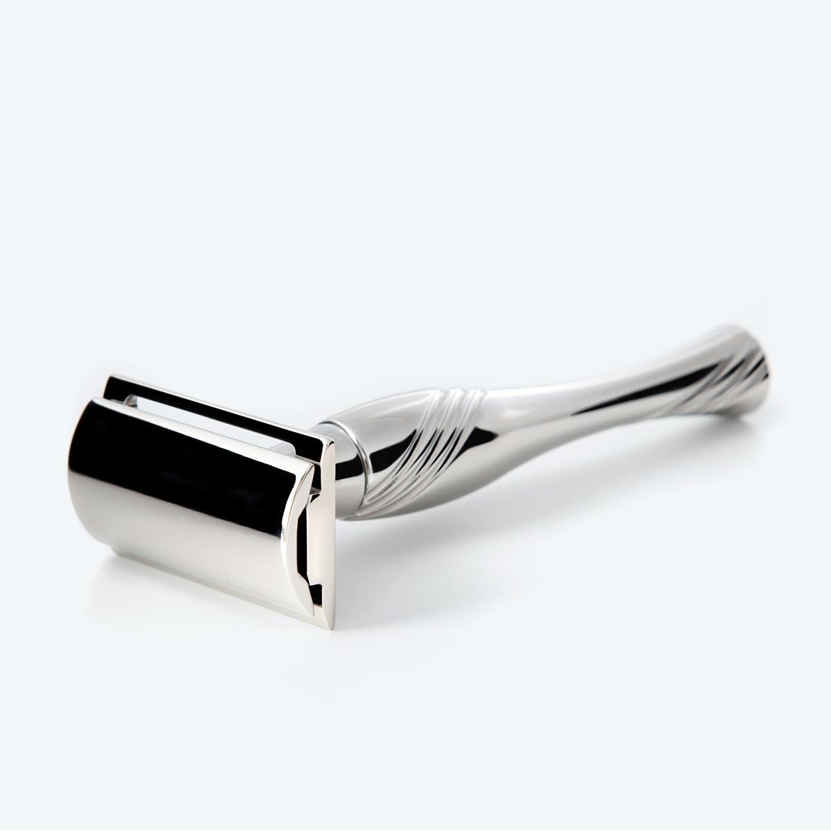 stainless steel safety razor by Wilde and Harte
