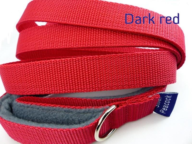 Dark red webbing standard lead