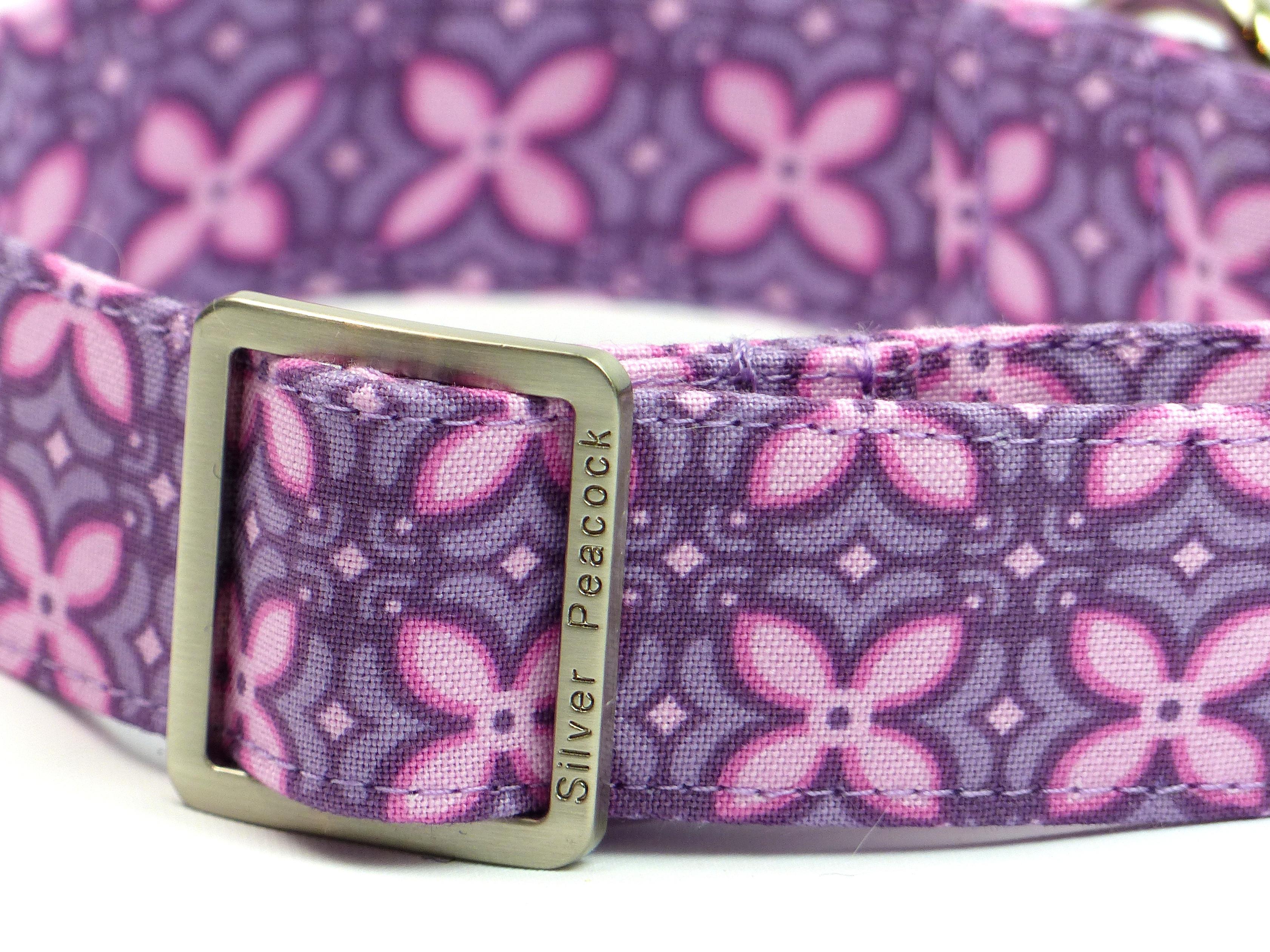 Lilac cotton print house collar