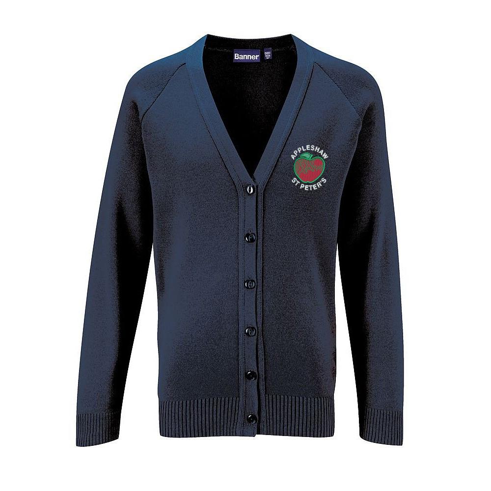 Knitted Cardigan with Appleshaw Logo