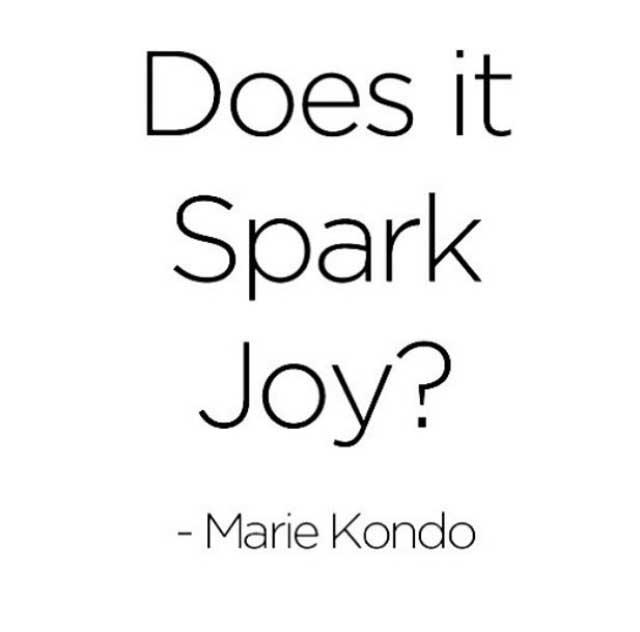 does it spark joy by marie kondo