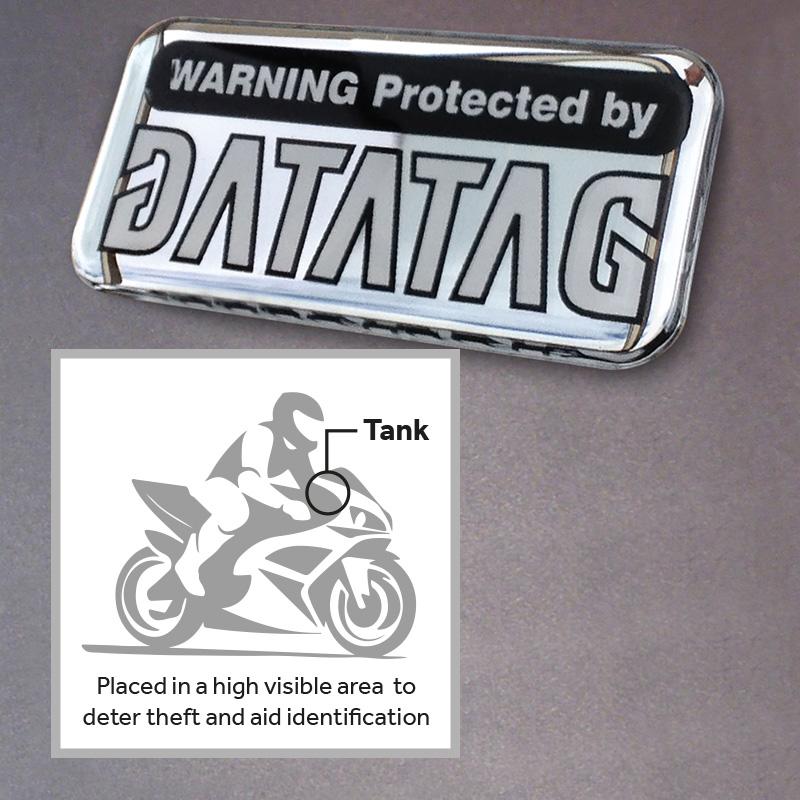 Datatag Domed Resin Warning Label
