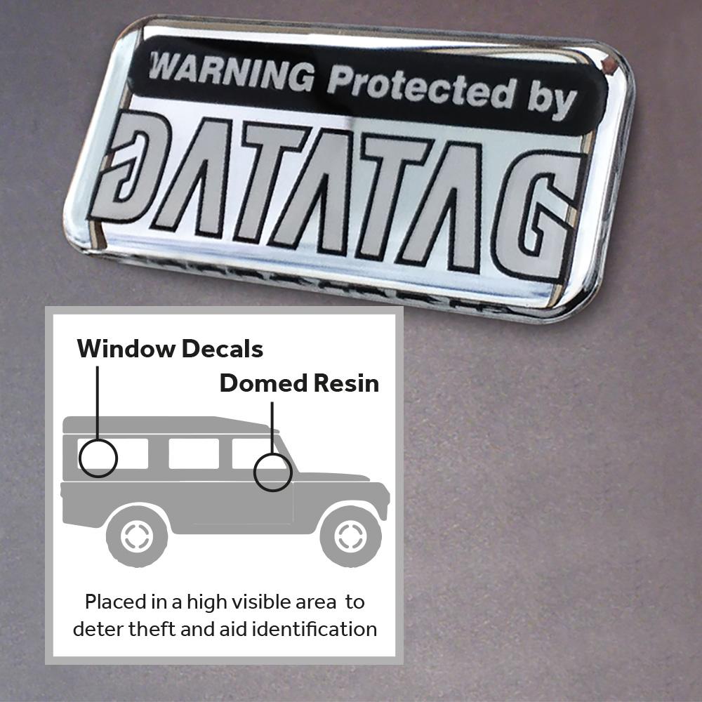 Datatag Warning Labels deters theft