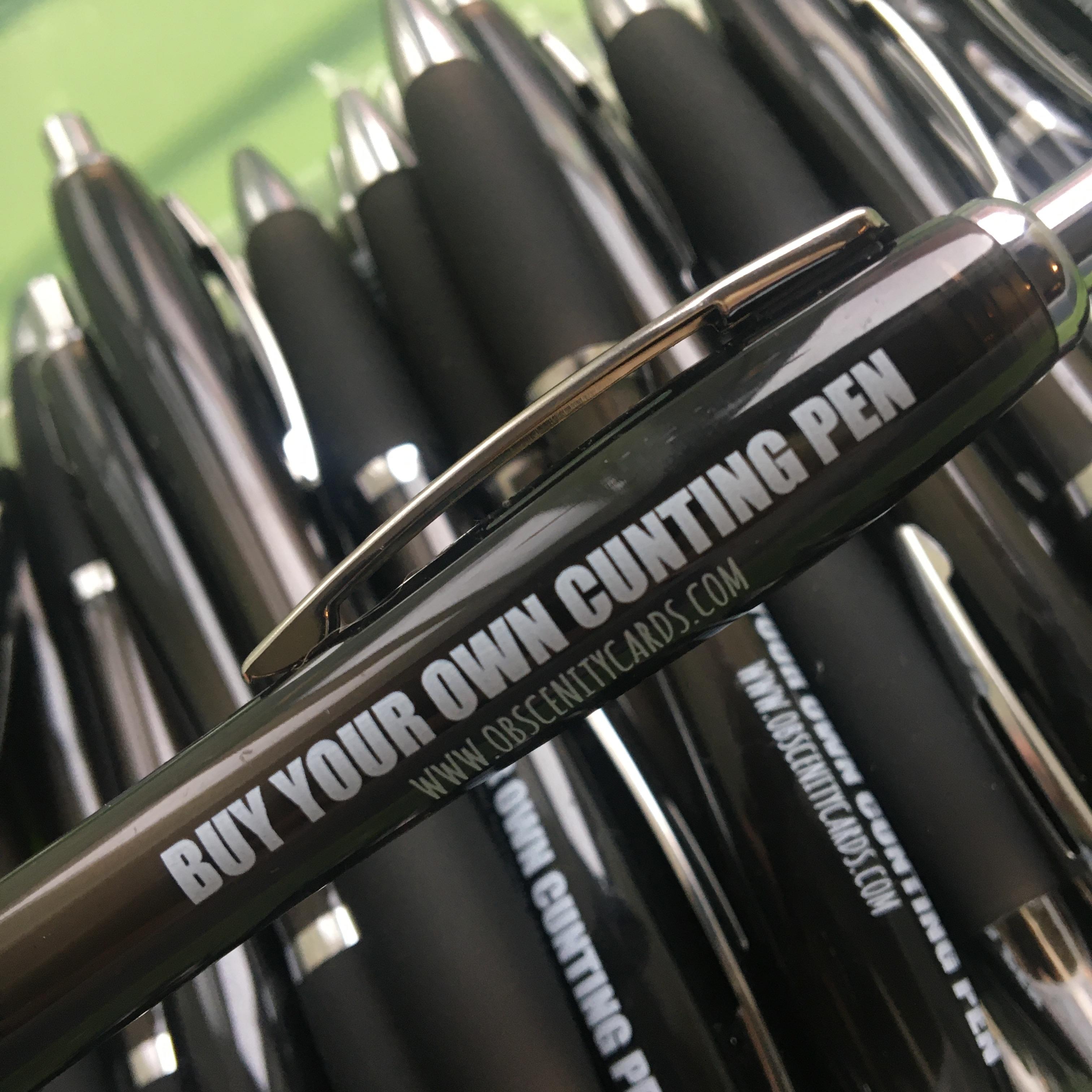 Funny Obscene Profanity Pens, buy your own cunting pen by Obscenity Cards
