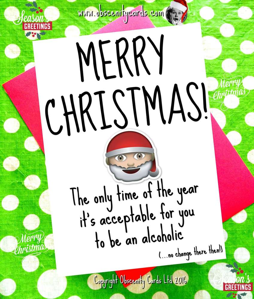 Obscene Funny Christmas Cards by Obscenity Cards