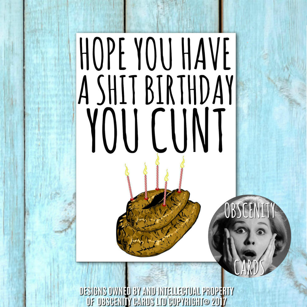 Funny Obscene offensive cards by Obscenity Cards