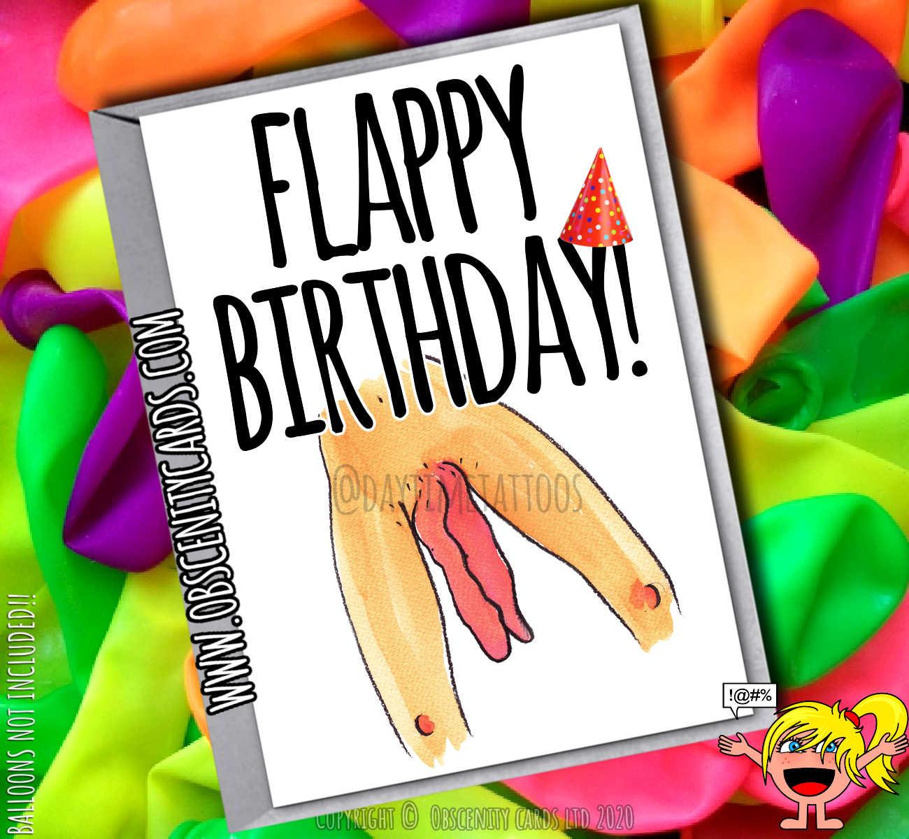 FLAPPY BIRTHDAY! MASSIVE FLAPS CARD FOR ANY OCCASION