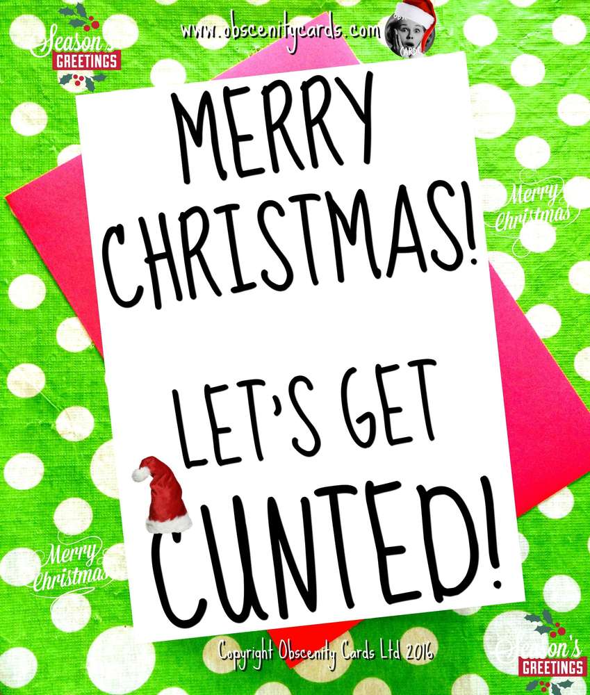 Obscene Funny Christmas Cards by Obscenity Cards