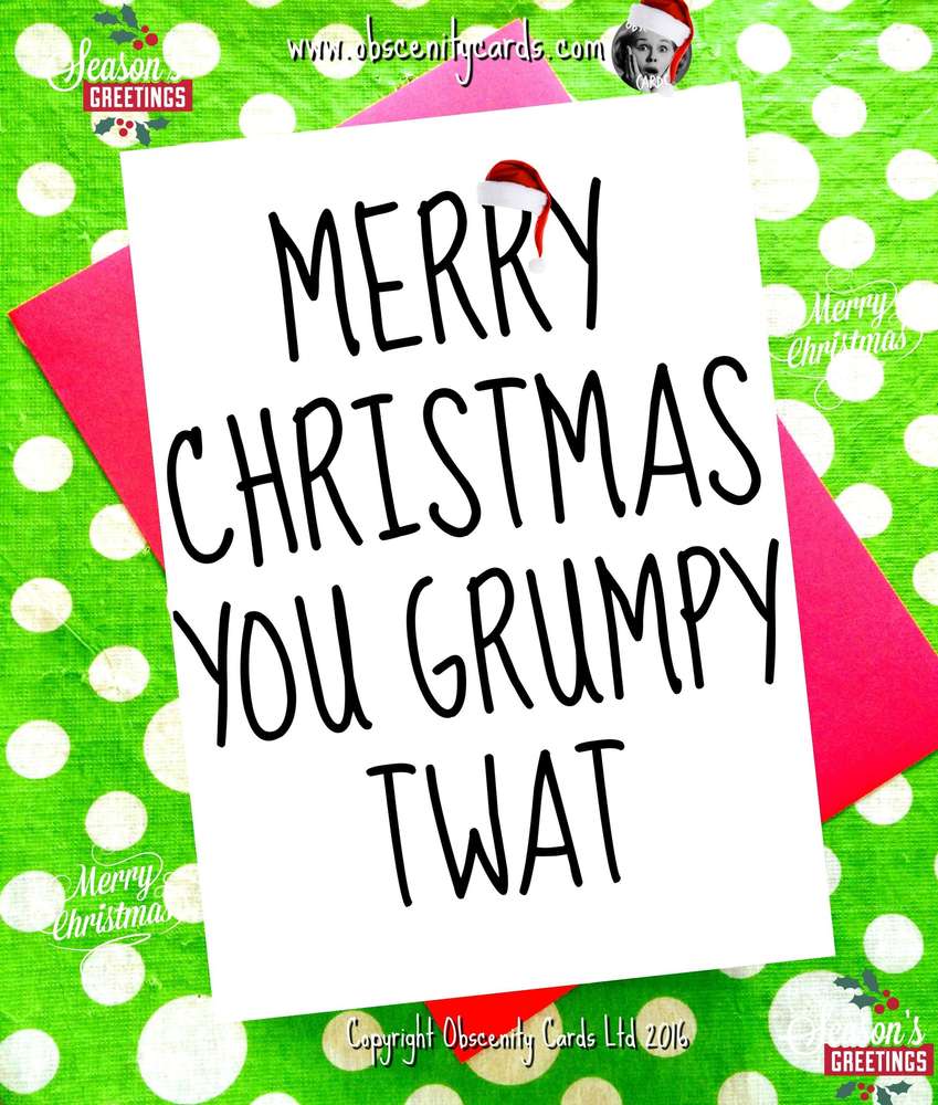 Obscene Funny Christmas Cards by Obscenity Cards