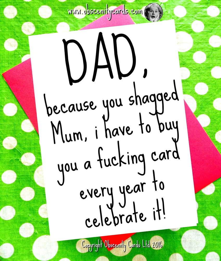 funny fathers day cards by obscenity cards