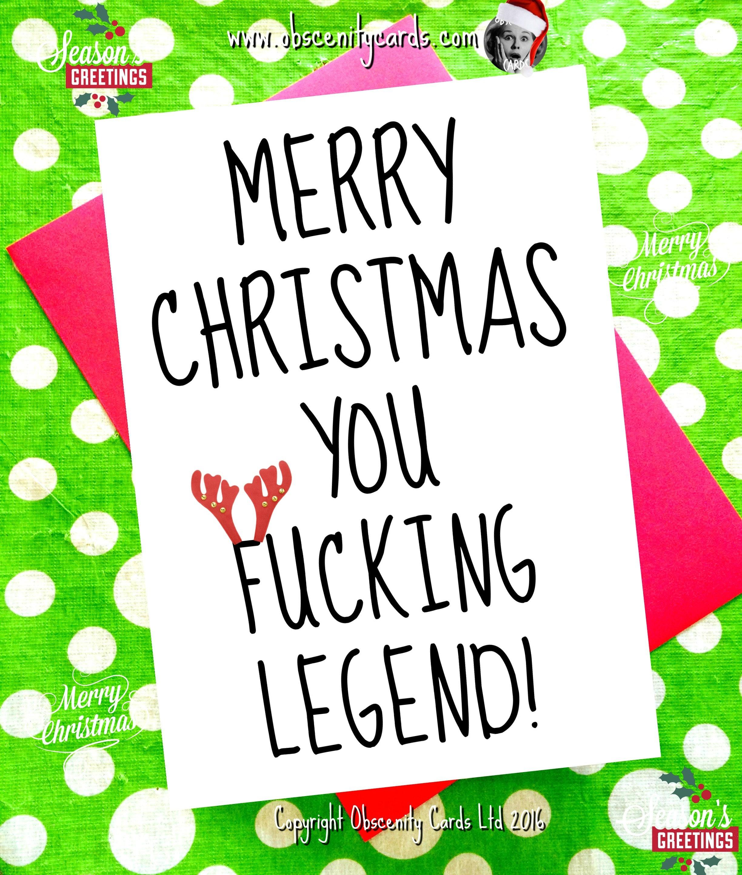 cards christmas Fuck you