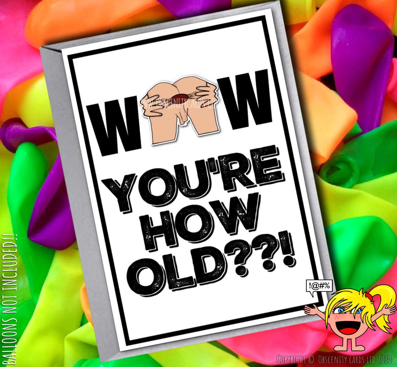 Funny birthday Cards | Rude Cards | Sweary Cards | Naughty Gifts