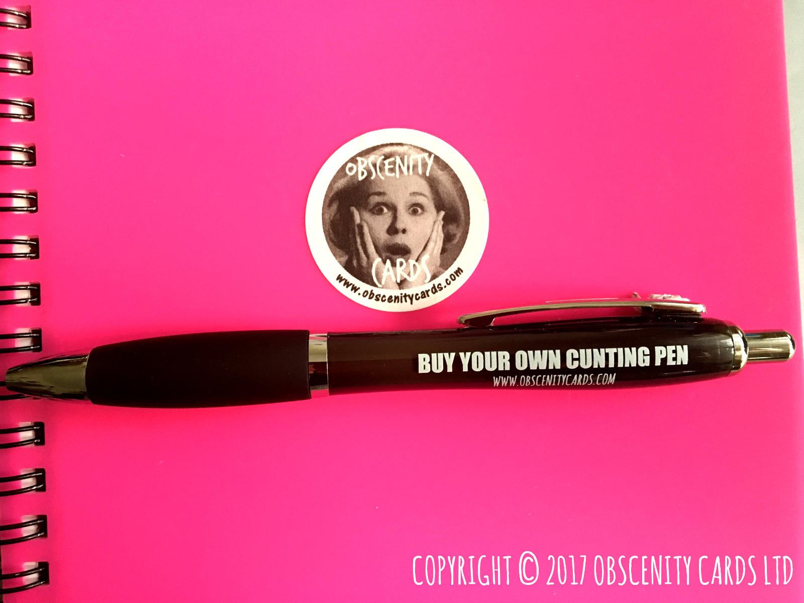 Funny Obscene Profanity Pens, buy your own cunting pen by Obscenity Cards