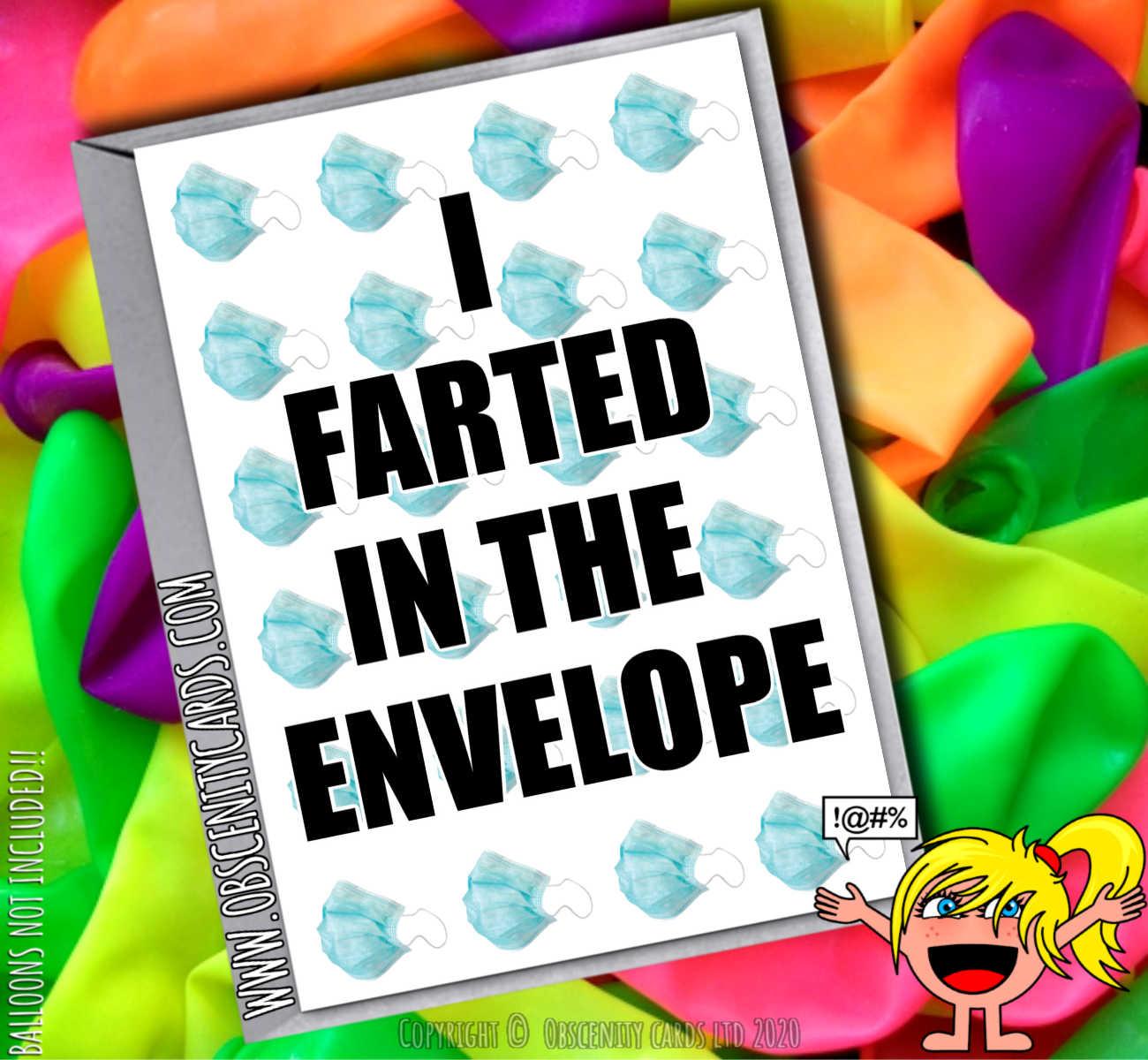 I FARTED IN THE ENVELOPE SELF ISOLATION CARD